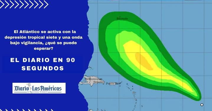 El Diario en 90 segundos: El Atlántico se activa con la depresión tropical siete y una onda bajo vigilancia, ¿qué se puede esperar?