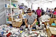 Por fin sobran medicinas... pero gracias a donaciones