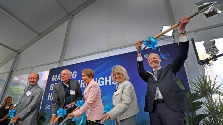 Biogen breaks ground on new headquarters