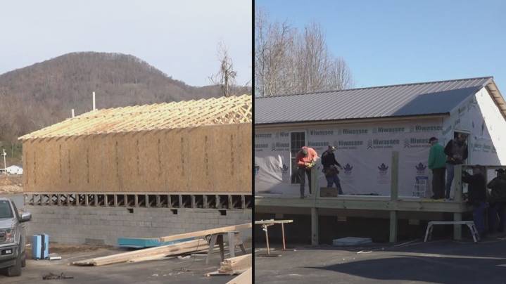 Church members celebrate new fellowship hall nearly one