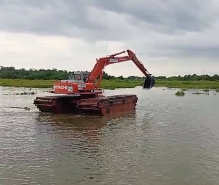 Remoción de sedimentos en el río Aracataca: Corpamag refuerza recuperación de la Ciénaga Grande de Santa Marta