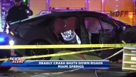 At least 1 reported dead in violent multi-vehicle wreck in Miami Springs