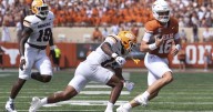 Manning runs for 2 touchdowns but struggles again in passing game as No. 7 Texas beats UTEP 27