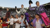 Triple puerta grande por San Antolín en la soberbia reaparición de Roca Rey en Palencia