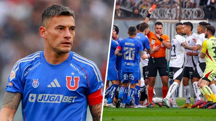 "Vi un árbitro con miedo": La furia en el camarín de la U con el juez Garay y la posible expulsión de Correa en el Superclásico