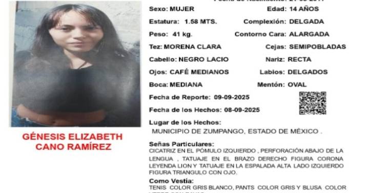Emiten Alerta Amber urgente en el Edomex tras desaparición de dos menores