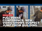 FULL PRESS CONFERENCE: Video shows suspect in Kirk murder jump from building, move across campus