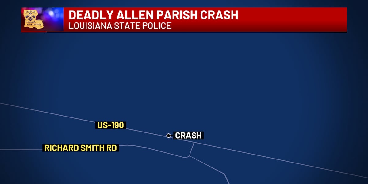 DeQuincy man killed in deadly three-vehicle crash in Allen Parish