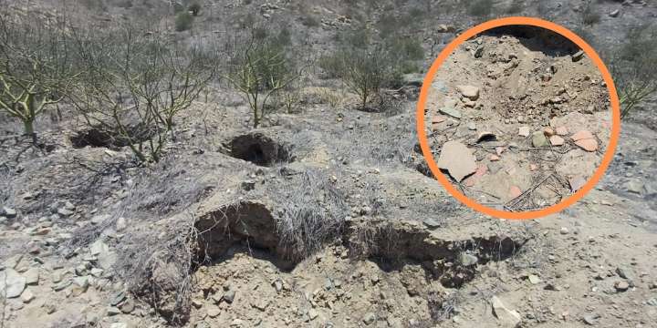 Huaqueo en Lambayeque: denuncian saqueo en el complejo arqueológico Songoy y confirman hallazgo de cerámicas prehispánicas afectadas