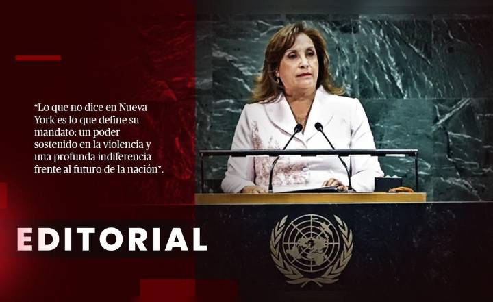 Dina Boluarte miente en los Estados Unidos
