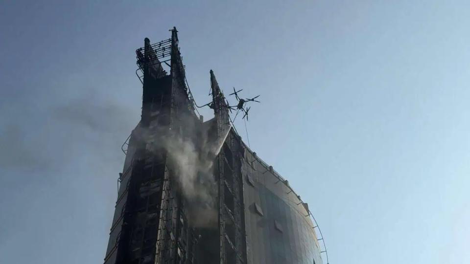 Drones deployed to control Dubai’s Al Barsha building fire