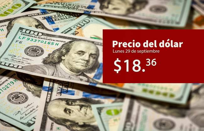 ¡Peso se aprecia! Precio del dólar hoy lunes 29 de septiembre de 2025
