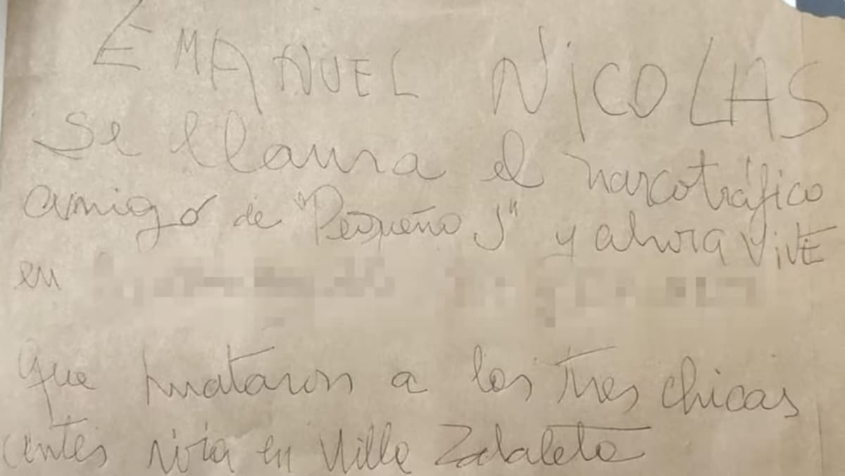 Triple crimen: la carta anónima que dejaron en una comisaría con datos sobre el presunto ladero de “Pequeño J”