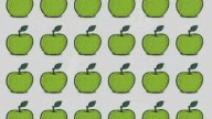 You have a higher IQ than most if you can spot the odd apple in this optical illusion in just four seconds