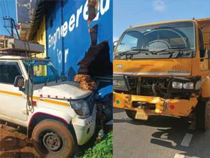 Udupi: Pedestrian killed as tipper rams pickup van on NH