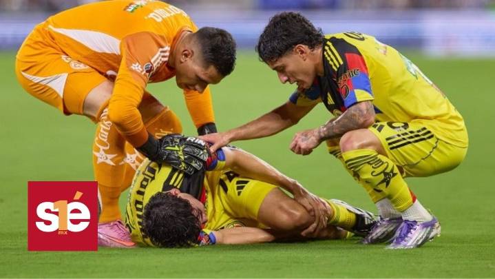 ¡Alerta en América! Dagoberto Espinoza salió lesionado ante Rayados y preocupa en Coapa