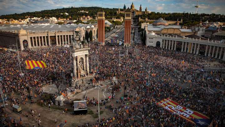 El independentismo se rearma en la Diada para tratar de salir del ostracismo