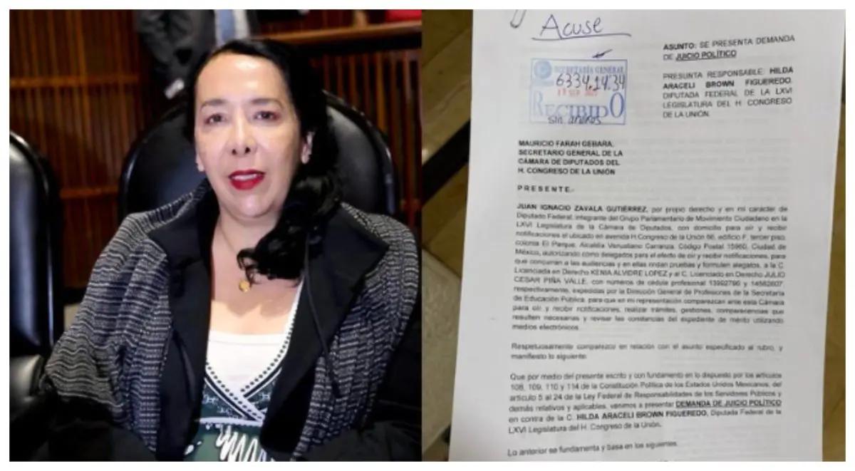 Piden juicio político contra la diputada Hilda Araceli Brown por presuntos vínculos con Los Mayos