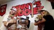 Panthers’ Sam Bennett brings Stanley Cup to Humane Society of Broward to highlight Benny’s Buddies program