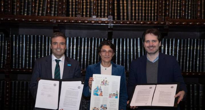 Unicef y El Comercio reafirman convenio en favor de niños y adolescentes Juan Aurelio Arévalo Miró Quesada Javier Álvarez