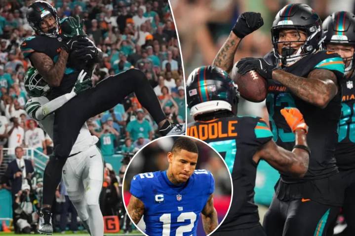 Dolphins' Darren Waller catches touchdown in first game back from retirement