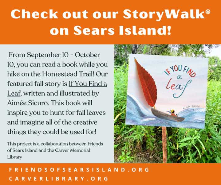 ‘If You Find a Leaf’ StoryWalk for children on Sears Island