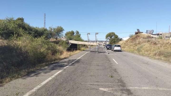 Binéfar y Barbastro sufren fuertes daños por el vendaval con granizo del domingo