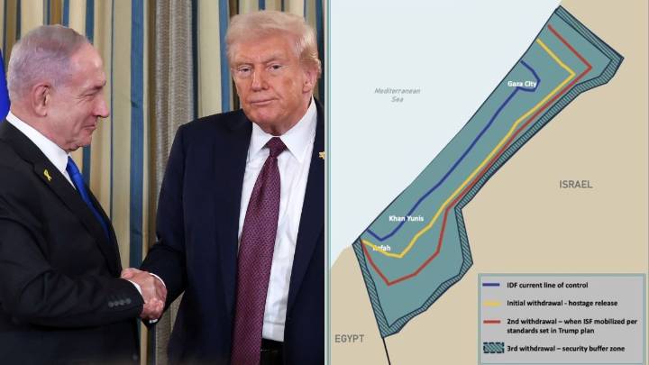 Israeli withdrawal, release of hostages: Trump's 20