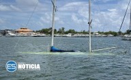 DRNA interviene en situación de velero hundido en bahía de Salinas