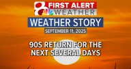 Forecast: 90s return with dry conditions into the weekend
