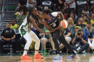 Connecticut Sun’s Tina Charles receives Dawn Staley Community Leadership Award