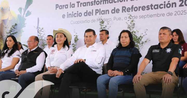 En Cuapiaxtla, gobierno de Puebla inicia plan de reforestación 2025