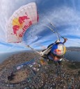 El increíble vuelo de Sebastián "Ardilla" Álvarez sobre la Pampilla de Coquimbo