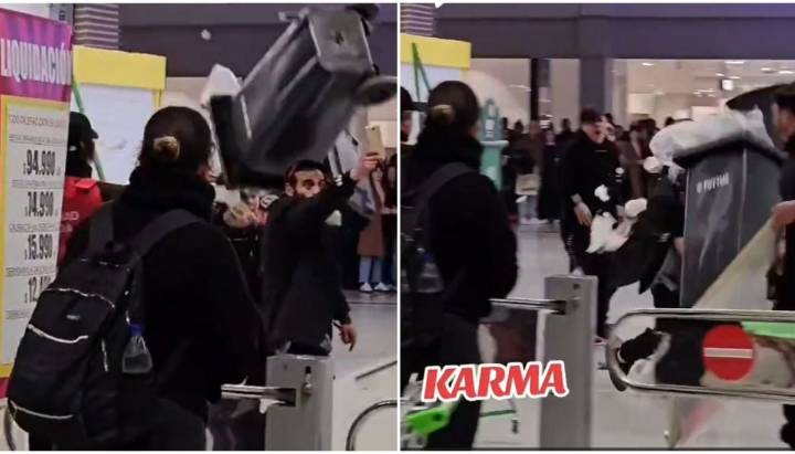 VIDEO: dos adolescentes atacan a guardias de supermercado en Cerrillos