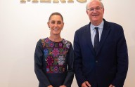 Sheinbaum recibe al presidente del Banco Interamericano de Desarrollo para analizar apoyo al Plan México