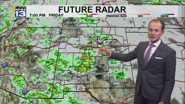 Drier weather moves into New Mexico tonight