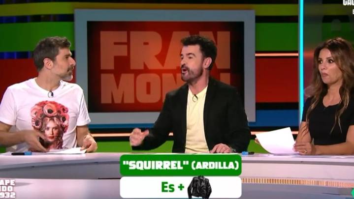 Fran Monaj enseña a Dani Mateo a pronunciar "squirrell" y "curious" en Zapeando