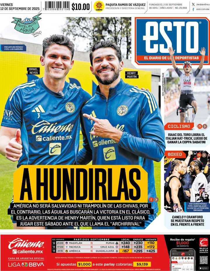 ESTO 12 de septiembre del 2025