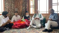 Altaf Bukhari pays condolence visit to party’s media advisor