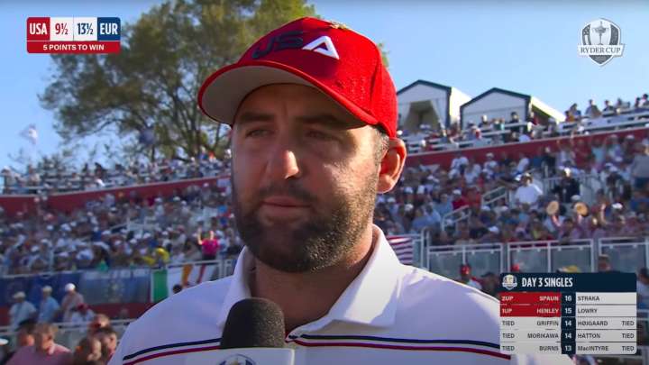 Emotional Scottie Scheffler fights tears after avoiding unwanted Ryder Cup history in heartbreaking defeat