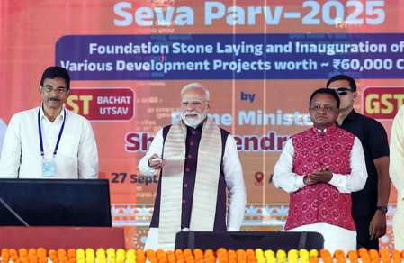 PM Modi: Odisha surging ahead with double-engine govt, projects worth thousands of crores launched