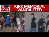 Man arrested for vandalizing Charlie Kirk memorial