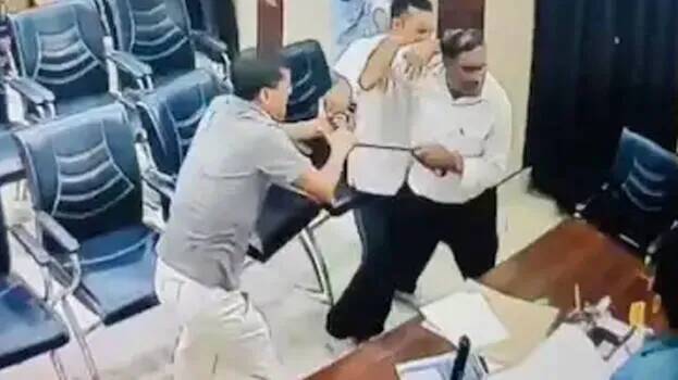 Headmaster arrested for beating education officer with belt
