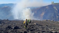 Un incendio en el Pico del Lobo, en Guadalajara, calcina ya más de 550 hectáreas