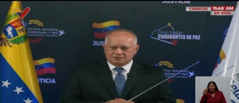 Diosdado Cabello denuncia una operación de «falsa bandera» de la DEA tras la incautación de cocaína