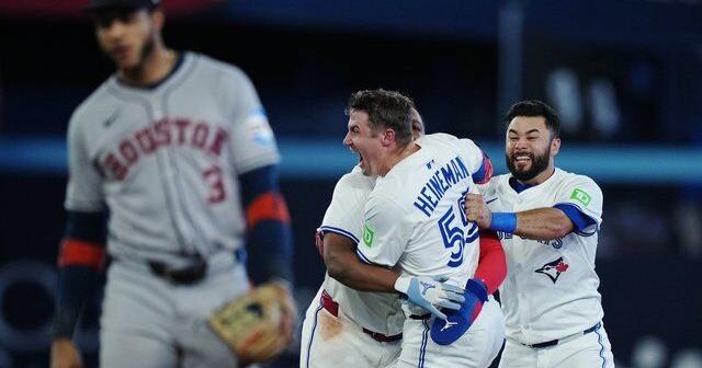 Jays lose Bichette but win thriller over Astros to take three