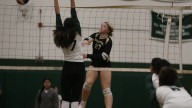 Photos of North Kingstown girls volleyball and Cranston East