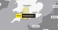 Full list of areas affected by yellow weather warning as thunderstorms forecast by Met Office