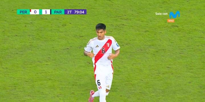 Así fue el debut de Piero Cari en la selección peruana: entró en la derrota ante Paraguay en Lima por las Eliminatorias 2026
