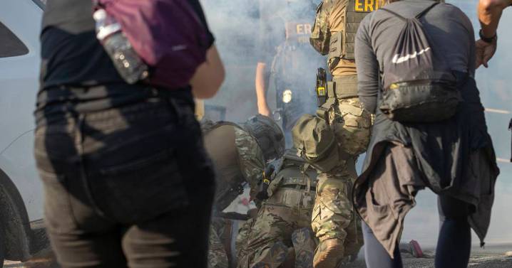 Teargas used amid protest at suburban ICE facility; Congressional candidate pushed to ground